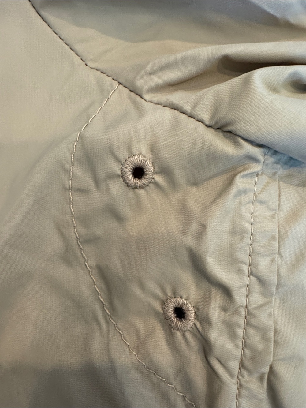 Muji Men's Light Tan Packable Trench Coat - Single-Breasted - Picture 9 of 10